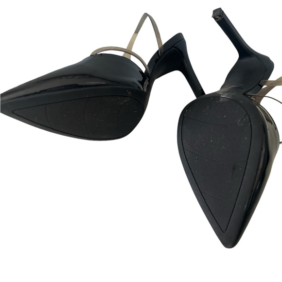 Nine West Black Patent Leather Heels Sz 7.5 - Picture 6 of 7